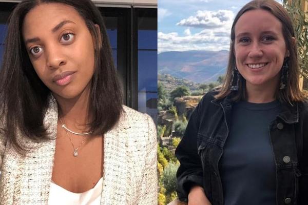 Recent UK graduates Tsage Douglas (left) and Calli Brooks have been selected to teach English in France as part of TAPIF.