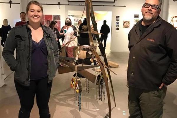 "Old Souled" by Wes Rankin (left) took first place honors at the Foundations Exhibition