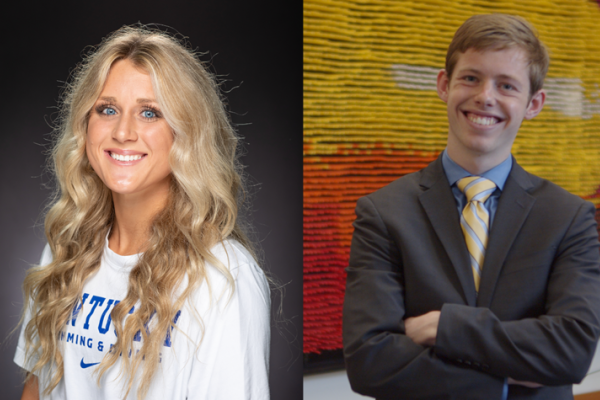Riley Gaines and Dean Farmer are the 2022 UK Sullivan Award student recipients. James "Jim" Richardson was named the citizen award winner. The Sullivan Award is UK’s highest honor for humanitarian efforts.