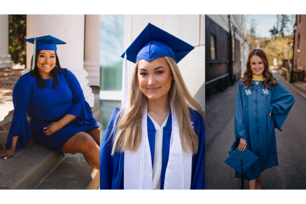 UK May 2022 graduates, from left, Breona Link, Emily Lucke and Alison Porter are highlighted on this special UK graduate edition of "Behind the Blue."