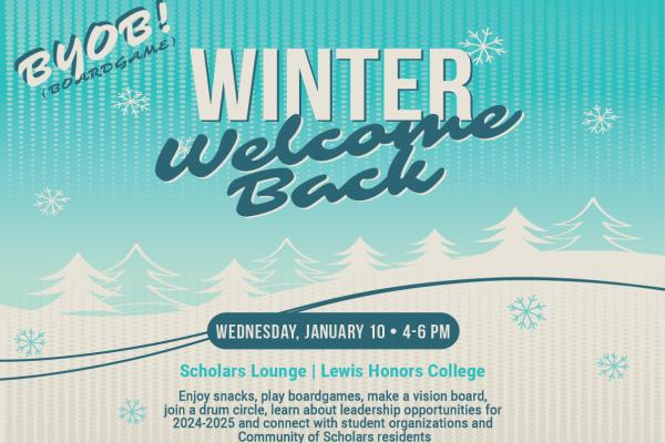 Winter Welcome Event Graphic