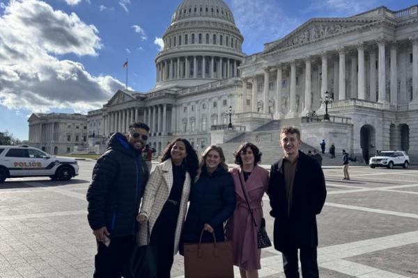 Gavin Cooper (right) is currently a junior at UK studying community and leadership development. During the spring 2024 semester, he’s been part of WilDCats in the Capitol interning in the office of Senator Joe Manchin (WV).