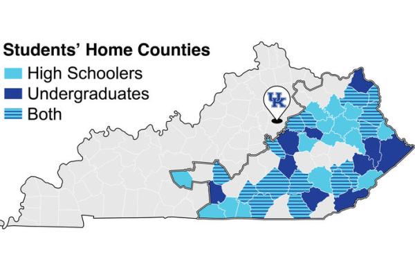 Markey’s ACTION program expands its reach with latest student cohorts (home county map)