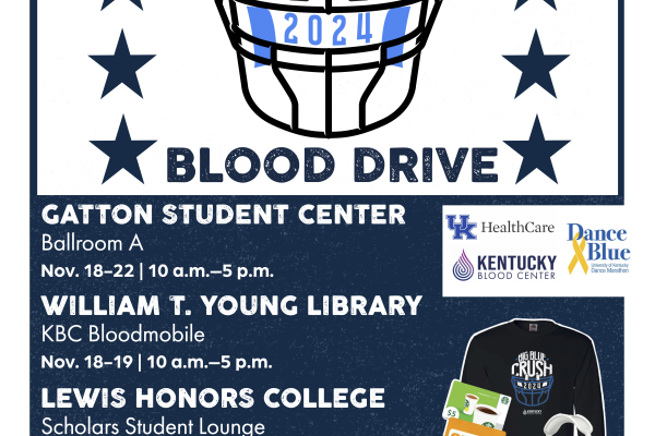 Big Blue Crush Blood Drive Flyer