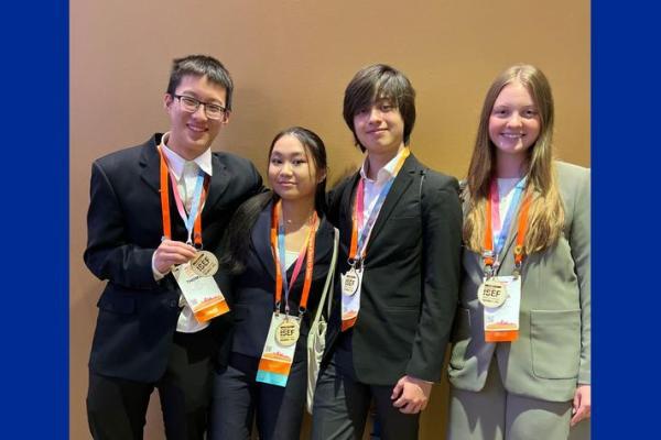 From left: Thomas Yuan, Grace Sun, Ari Horikawa-Strakovsky and Clara Fuller. Photo provided by Elizabeth Pelphrey.
