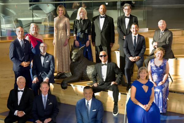 The 2025 Hall of Distinguished Alumni inductees on campus Sept. 12, 2025. Photo by Tim Webb.