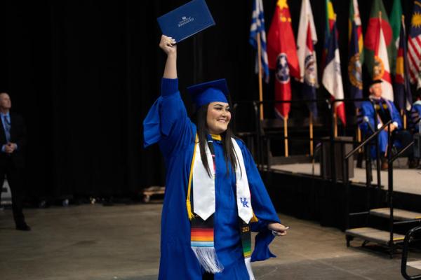 Today's Commencement Ceremonies will take place at 10 a.m. and 3 p.m. at Rupp Arena at Central Bank Center.
