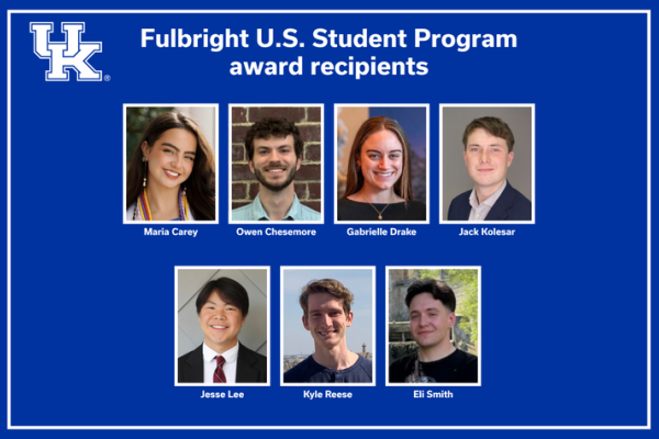 Seven University of Kentucky graduates have received awards from the Fulbright U.S. Student Program.