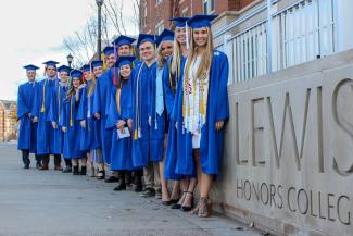 Graduates of the Lewis Honors College.