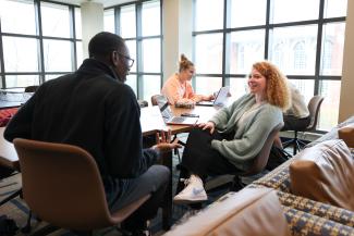 Students in the Honors Residential Experience Lounge