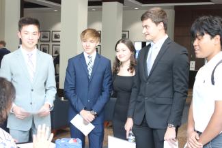 Students attending the Career Expo