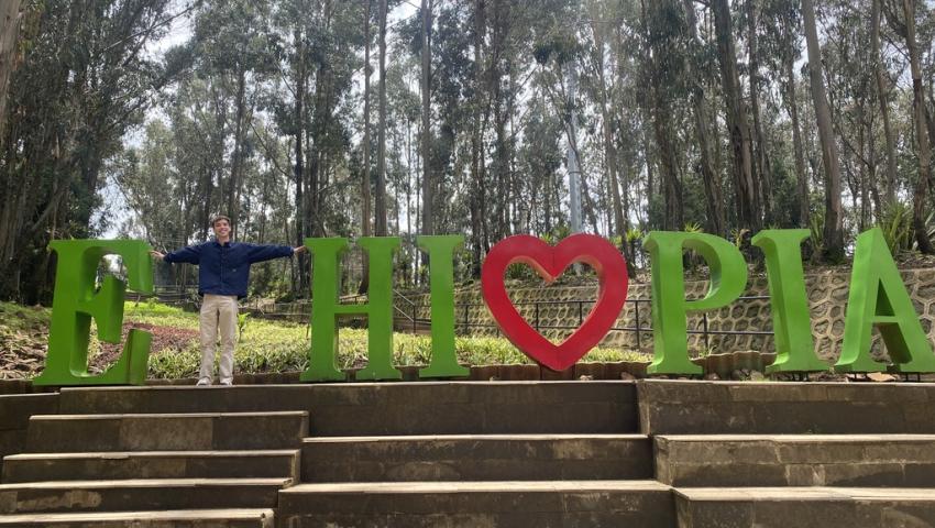 Kauner Shacklette as the "t" in Ethiopia