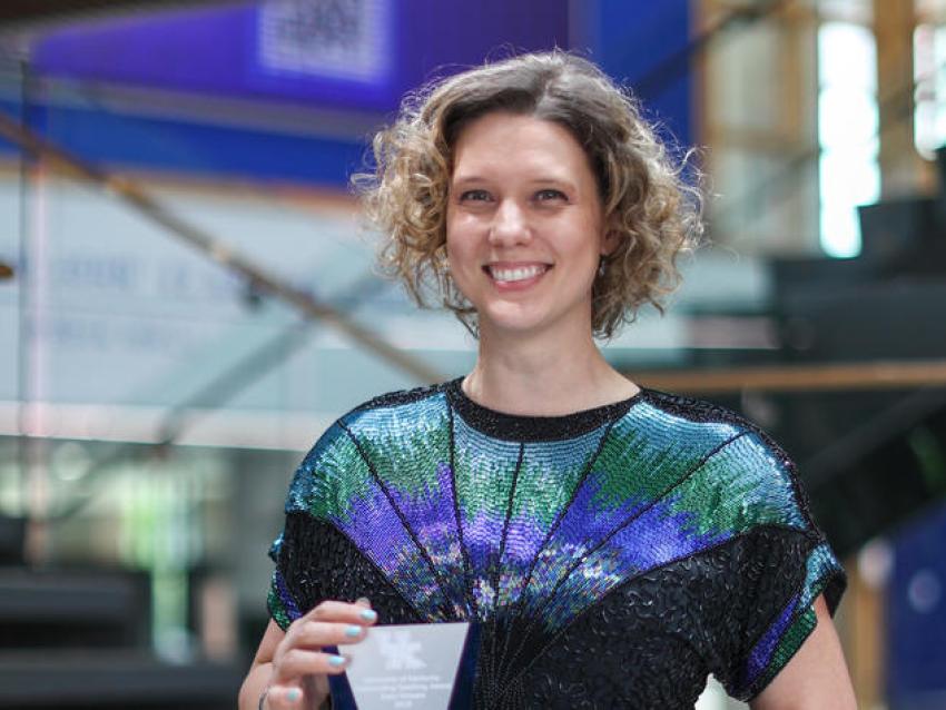 Zada Komara, Ph.D., is a Senior Lewis Lecturer in the Lewis Honors College. Carter Skaggs | UK Photo