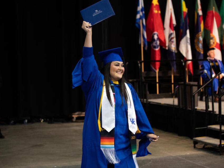 Today's Commencement Ceremonies will take place at 10 a.m. and 3 p.m. at Rupp Arena at Central Bank Center.
