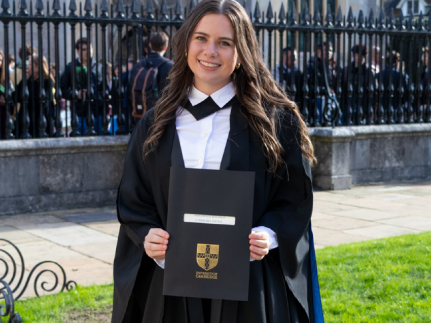 Gretchen Ruschman graduated from Cambridge University with a Master of Philosophy degree. Photo provided by Gretchen Ruschman.