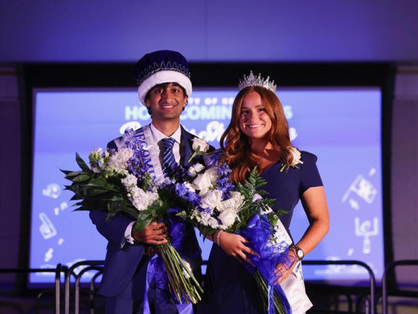 Ali Kashif and Molly Bachman were named 2026 UK Homecoming king and queen at the Homecoming Royalty Showcase Wednesday, Oct. 7, at the UK Gatton Student Center.