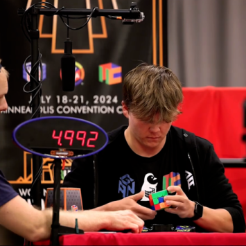 UK freshman Luke Griesser is among the world’s fastest speedcubers